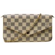 Louis Vuitton Vintage Pre-owned Tyg louis-vuitton-vskor Beige, Dam