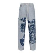 Burberry Jeans med logotypen Blue, Herr