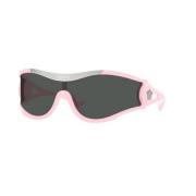 Versace Stiliga solglasögon i mörkgrå Pink, Unisex