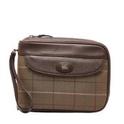 Burberry Vintage Pre-owned Tyg necessrer Brown, Dam