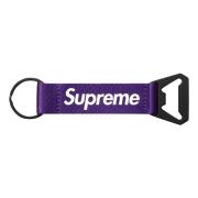 Supreme Lila Webbing Nyckelring Flasköppnare Purple, Unisex