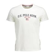 U.s. Polo Assn. Vit Herr T-shirt med Kort Ärm White, Herr