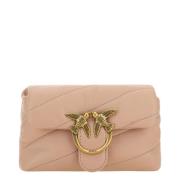 Pinko Quiltad Love Puff Crossbody Väska Pink, Dam