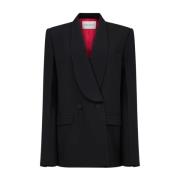 Nina Ricci Svart Shawl Krage Blazer Black, Dam