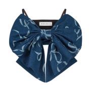 Nina Ricci Denim Bow Bralette - Raw Denim Blue, Dam