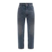 Golden Goose Blå Slim-Fit Bomulls Jeans Ss23 Blue, Herr