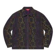 Supreme Gradient Jacquard Denim Work Jacket Multicolor, Herr