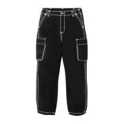 Supreme Begränsad upplaga Denim Cargo Pant Svart Black, Dam