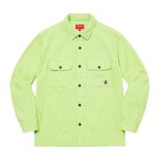 Supreme Corduroy Skjorta Pale Mint Green, Herr