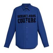 Versace Jeans Couture Skjorta med logotyp Blue, Herr