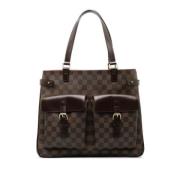 Louis Vuitton Vintage Pre-owned Tyg louis-vuitton-vskor Brown, Dam