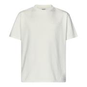 Autry Elfenbensfärgad T-shirt med ton-i-ton-logotyp White, Herr