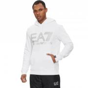 Emporio Armani EA7 Vit 3Dpm64 Pjsh2 Hoodie Sweatshirt White, Herr