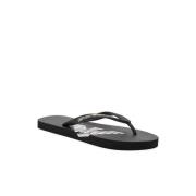 Emporio Armani Platta PVC Logo Print Sandaler Black, Herr