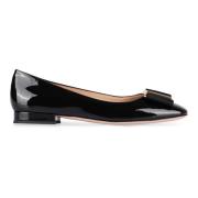 Tom Ford Patentläder Ballet Flats med Båge Black, Dam