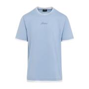 Brioni Himmelblå T-shirt Blue, Herr