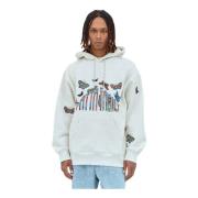 Patta Butterfly Logo Hoodie Gray, Herr