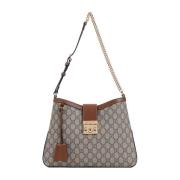 Gucci Tuscany Hobo Padlock Väska Beige, Dam