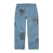 Supreme Begränsad upplaga Double Knee Painter Pant Blue, Herr