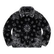 Supreme Bandana Faux Fur Bomber Jacket Svart Black, Herr