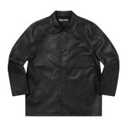 Supreme Svart Croc Car Coat Limited Edition Black, Herr