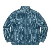 Supreme Velour Track Jacket Slate Limited Edition Blue, Herr