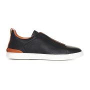 Ermenegildo Zegna Casual Sneakers för Män Black, Herr