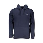 Sergio Tacchini Blå huva tröja med logotyp broderi Blue, Herr