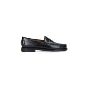 Sebago Svarta Mocassino Platta Skor Black, Dam