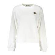 Cavalli Class Elegant vit borstad mysig sweatshirt White, Dam