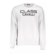 Cavalli Class Logo Sweatshirt White, Herr