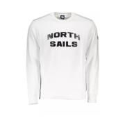 North Sails Elegant vit tröja med rund hals White, Herr