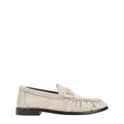 Saint Laurent Le Loafer 15 Slippers Beige, Dam