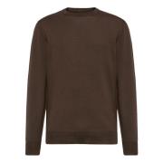 Boggi Milano Merinoull Crew Neck Tröja Brown, Herr