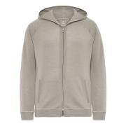 Boggi Milano Merino Ull Zip-Hoodie Beige, Herr