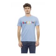 Baldinini Trend T-shirt för män Blue, Herr