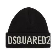 Dsquared2 Stickad Logoberet Svart Black, Herr