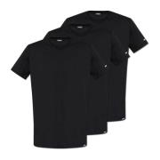 Dsquared2 Trepack T-shirts från underklädeskollektionen Black, Herr