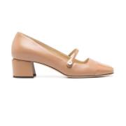 Jimmy Choo Bruna Klackpumps Beige Läder Brown, Dam