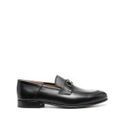 Salvatore Ferragamo Elegant Svart Mocassino Skor Black, Dam