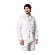 Mason's Herr Field Jacket i Bomull och Tencel White, Herr