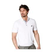 Mason's Leopardi Herrpolo med Skräddardetaljer White, Herr