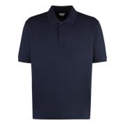 Bottega Veneta Bomull Piqué Polo Skjorta Blue, Herr