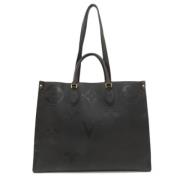 Louis Vuitton Vintage Pre-owned Tyg louis-vuitton-vskor Black, Dam