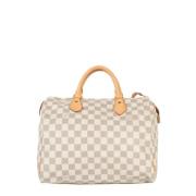 Louis Vuitton Vintage Pre-owned Canvas handvskor Blue, Dam