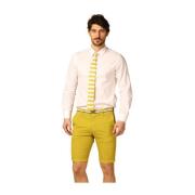 Mason's London Summer Herr Chino Bermuda Shorts Green, Herr