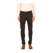 Mason's Slim Fit Gabardine Chino Byxor Brown, Herr