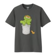 Kaws Sesame Street Oscar The Grouch Tee Gray, Herr