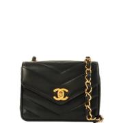 Chanel Vintage Pre-owned Tyg chanel-vskor Black, Dam