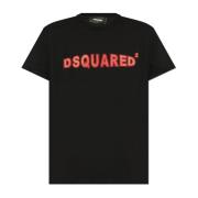 Dsquared2 T-shirt med logotyp Black, Herr